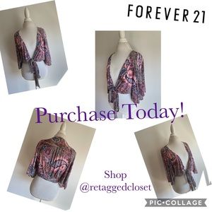 Forever 21 Front Tie Blouse